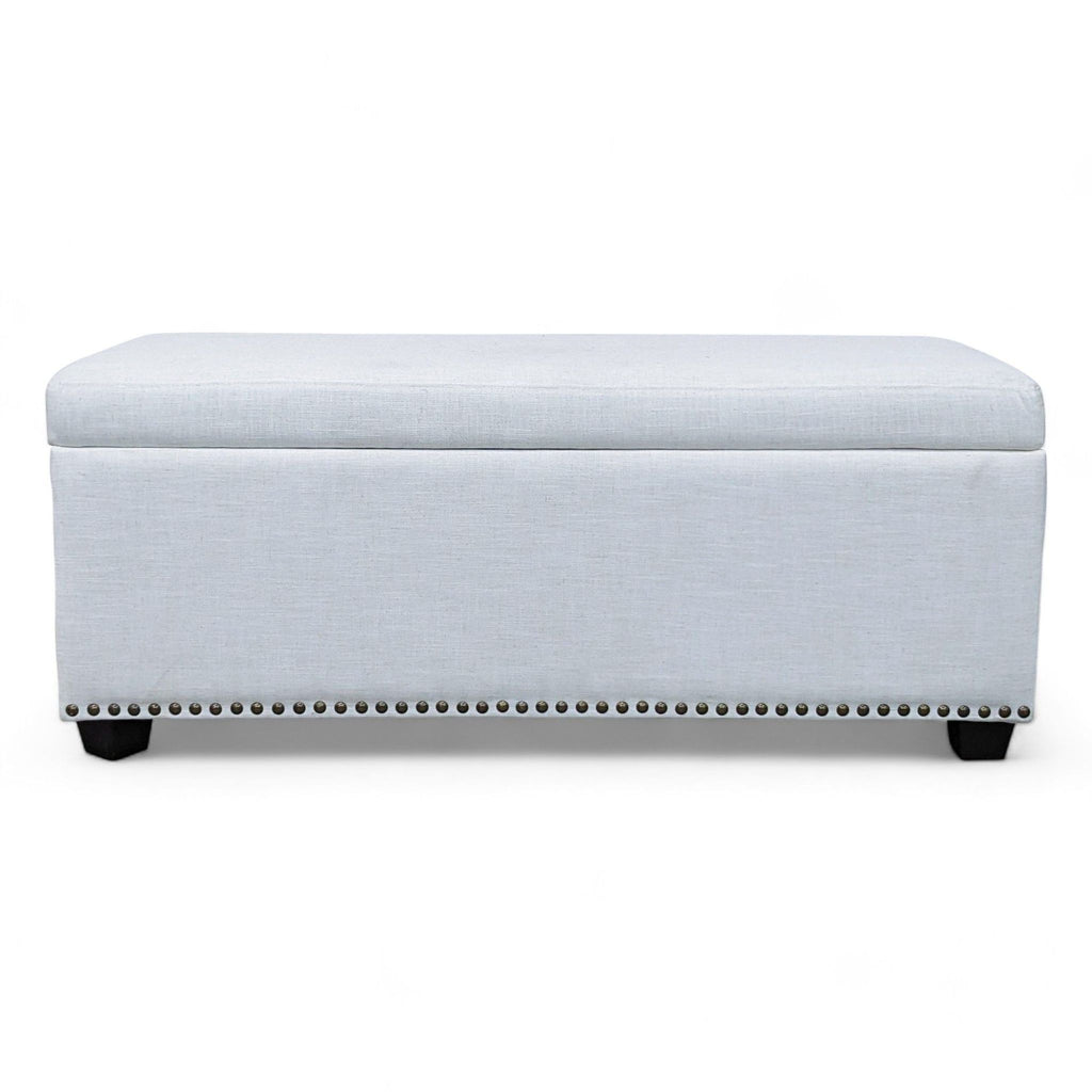 Living Space Off White Storage Ottoman Bench