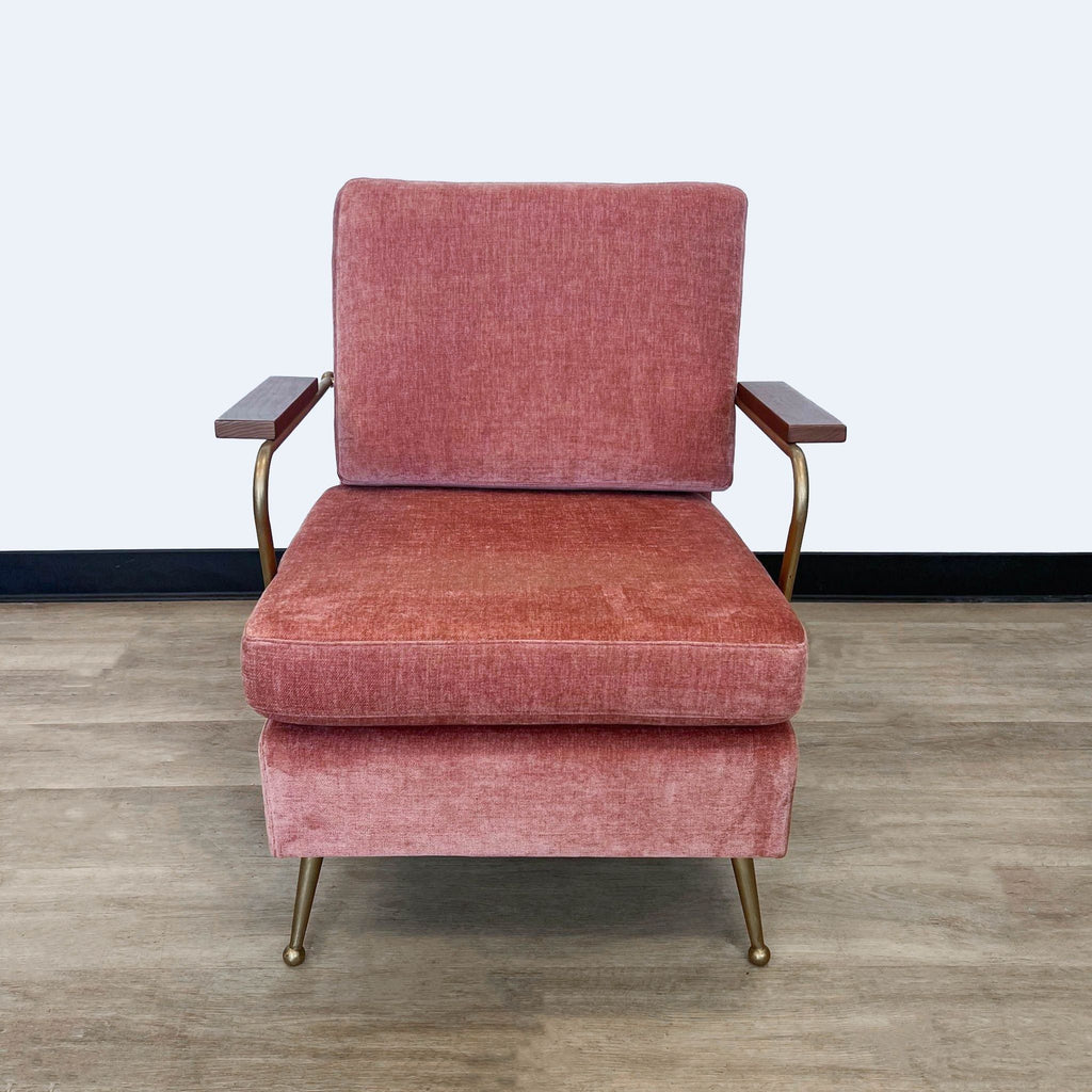 MXM Modern Upholstered Accent Chair with Metal Frame