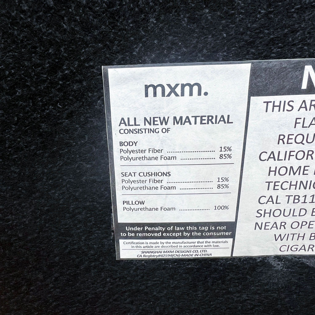 MXM Modern Upholstered Accent Chair with Metal Frame