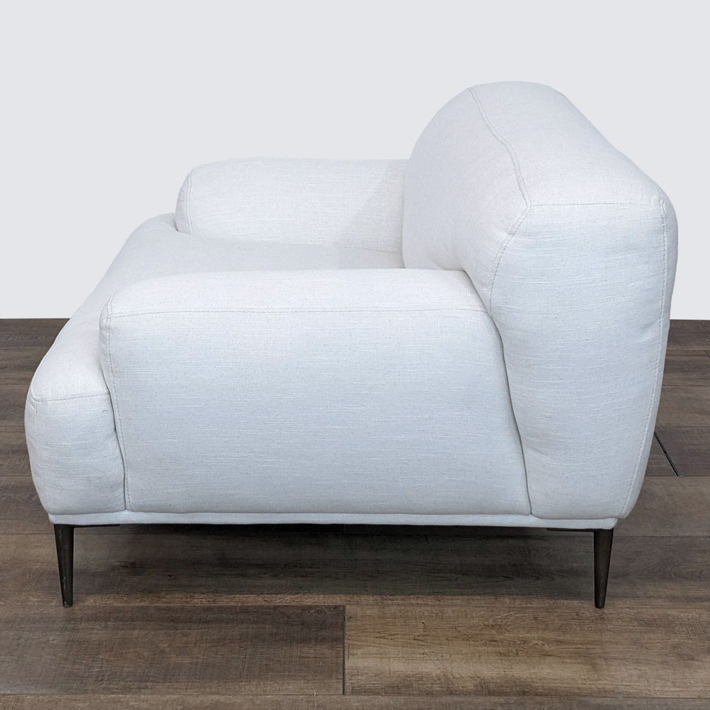 Abisko Quartz White Lounge Chair By Article