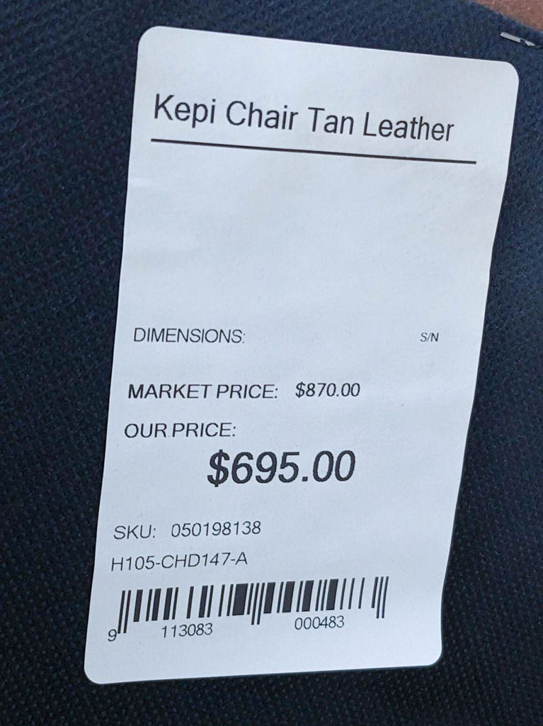 Square Roots Modern Kepi Leather Lounge Chair