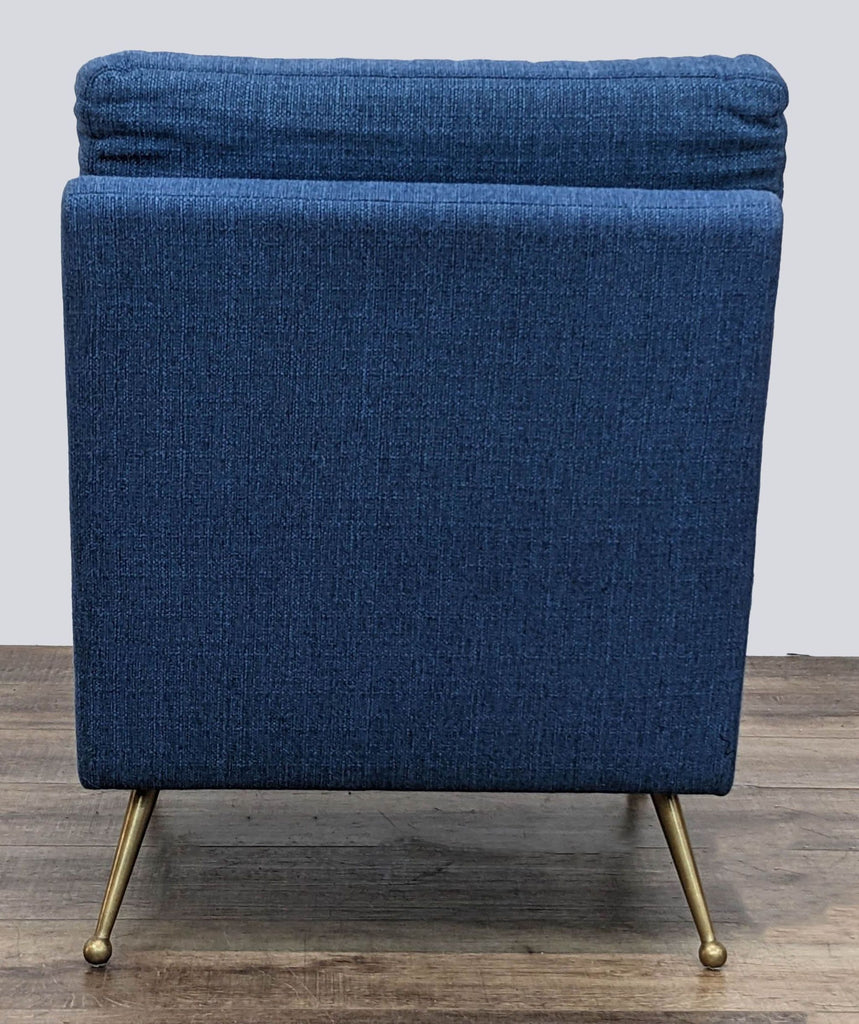 Modern Slipper Chair in Navy Blue