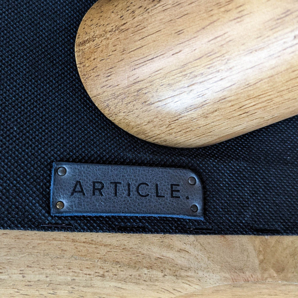 Article Timber Charme Tan Ottoman