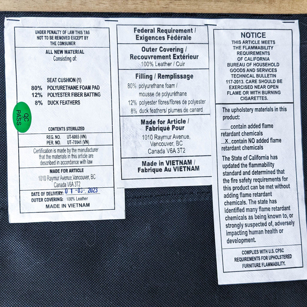 Article Timber Charme Tan Ottoman