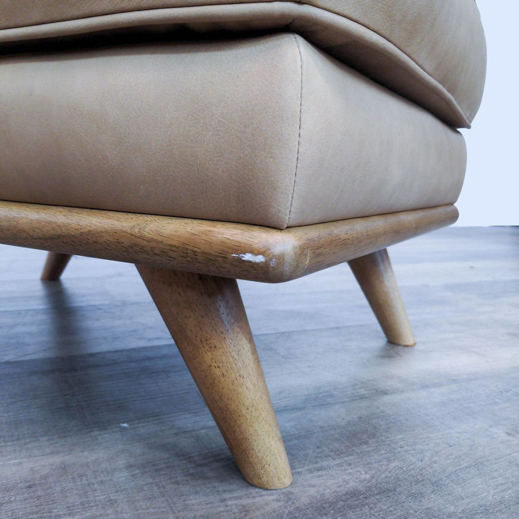 Article Timber Charme Tan Ottoman