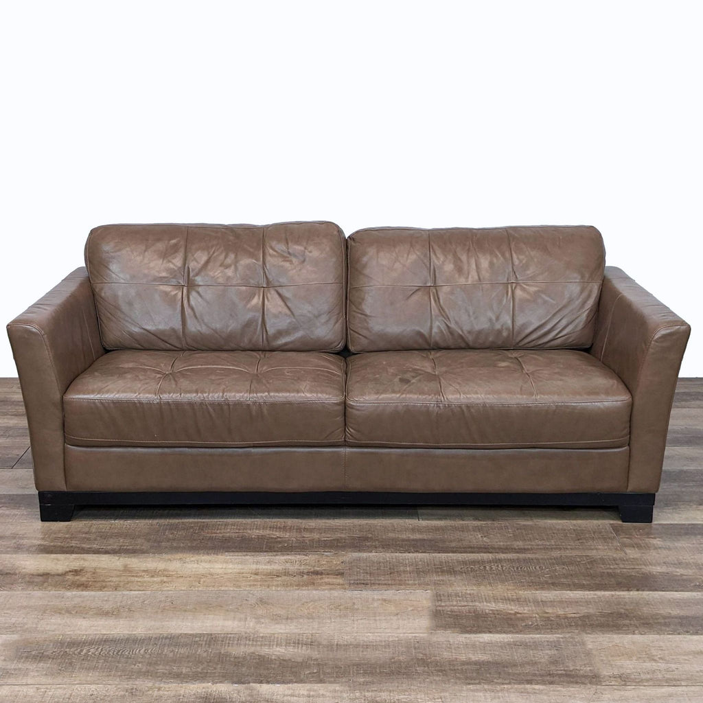 Chateau d'Ax Classic Brown Leather Sofa
