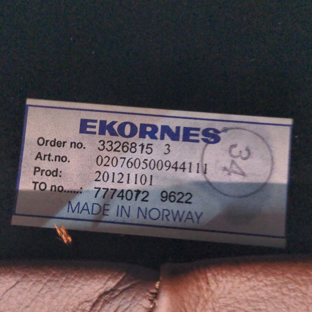 Ekornes Leather Storage Ottoman Or Bench