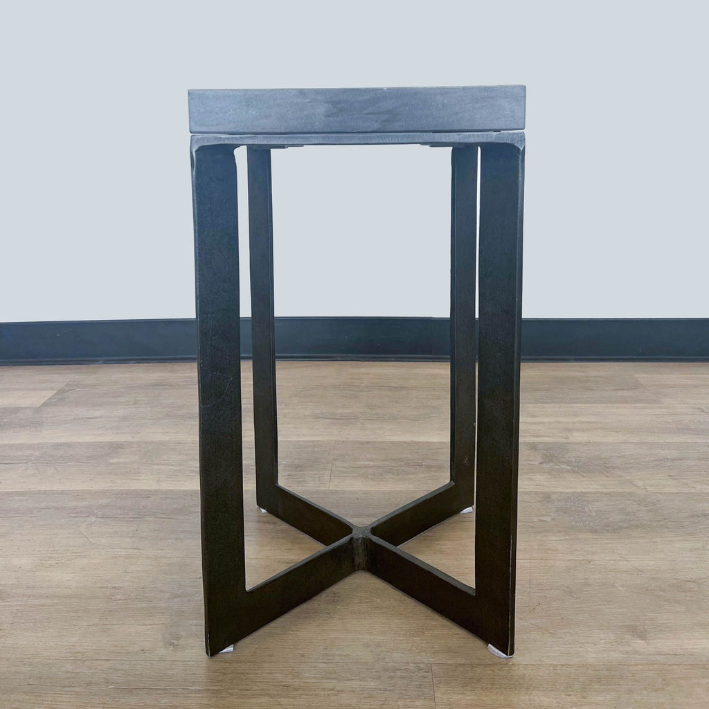 Marble and Metal Accent Table