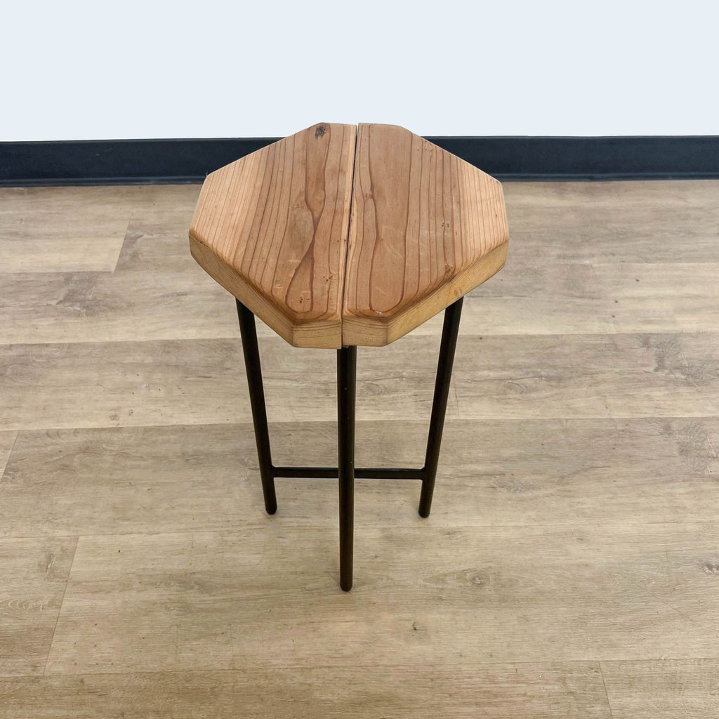Wood Top Accent Table