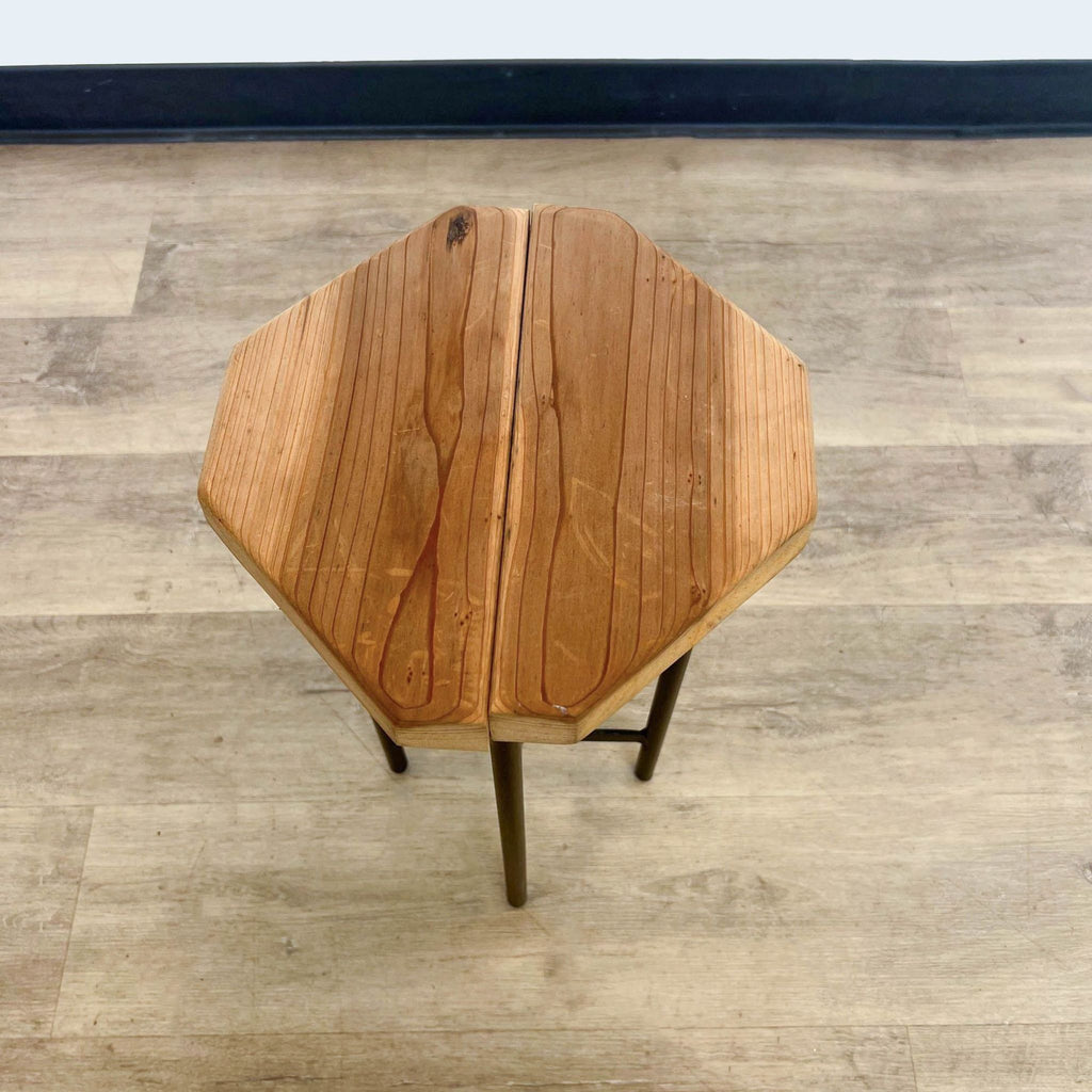Wood Top Accent Table