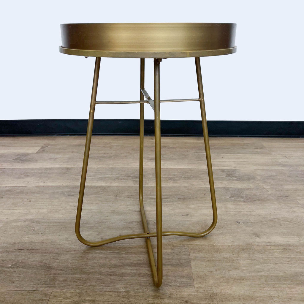 Metal Accent Table with Removable Tray
