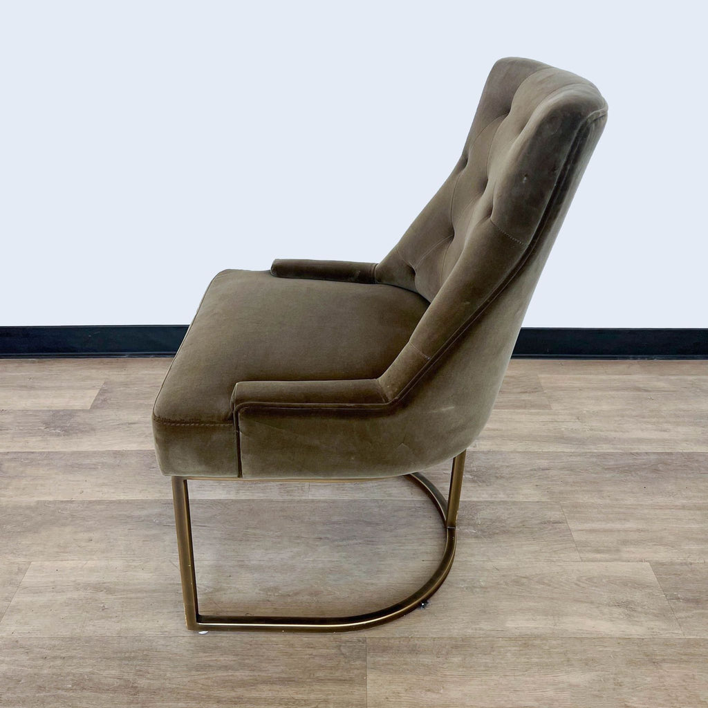 Sonder Living Rupert Vintage Style Upholstered Dining Chair