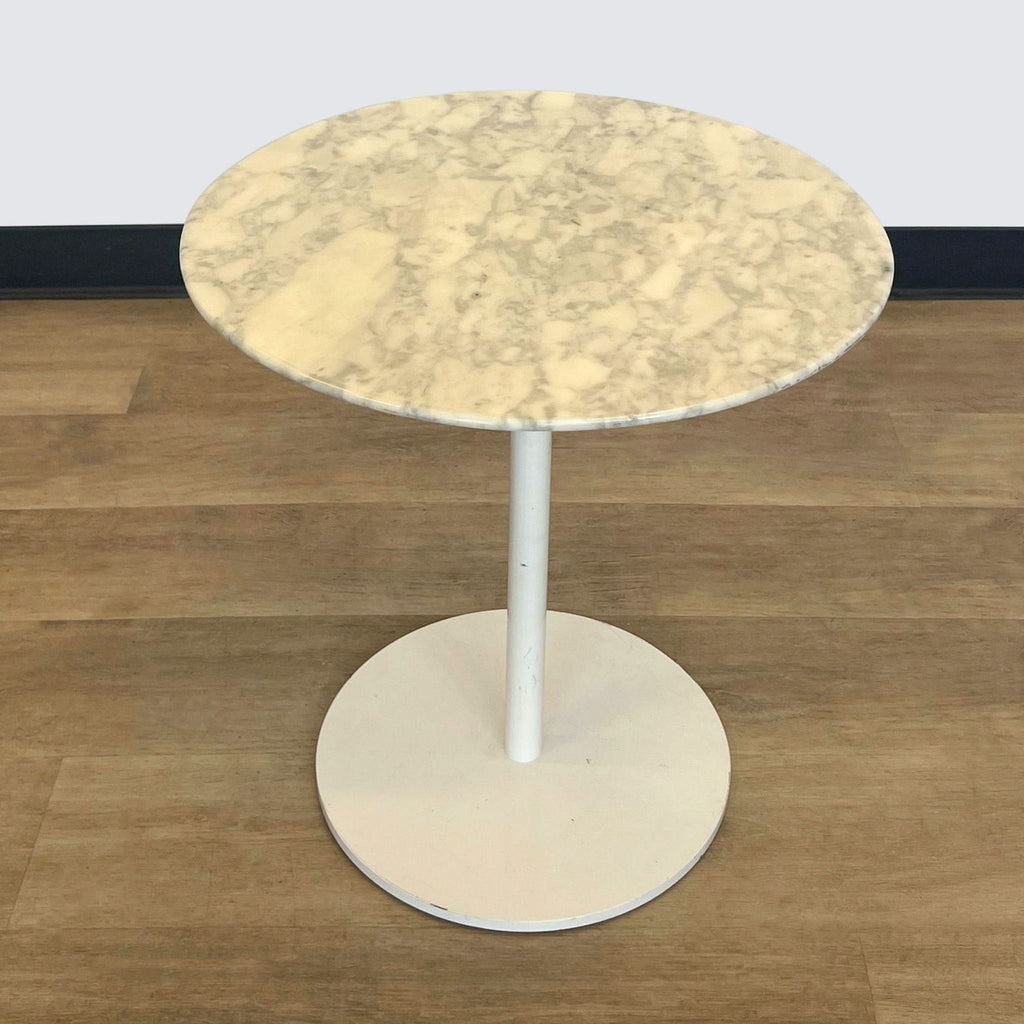 a marble top side table in the style of [ unused0 ]