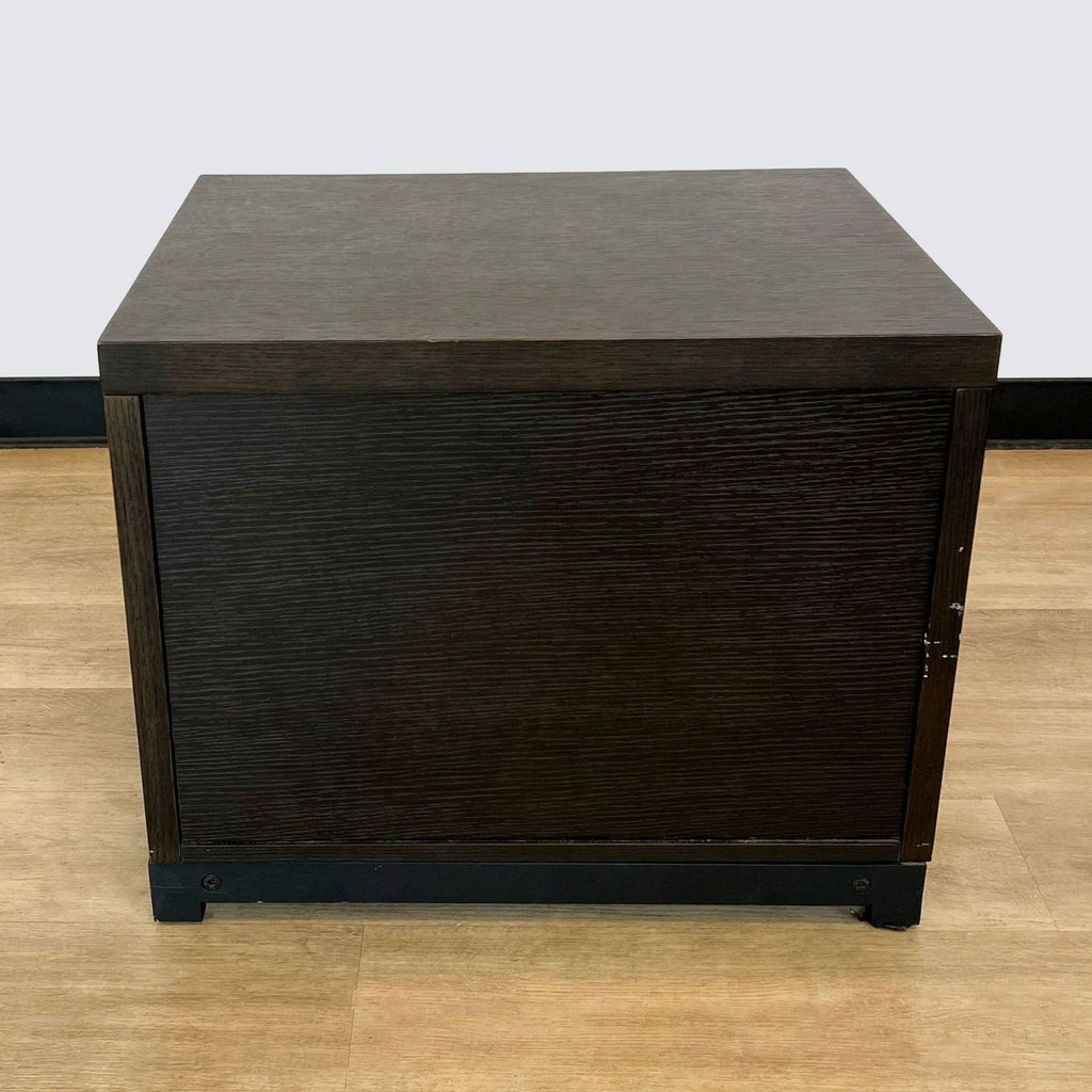 One Drawer Nightstand with Open Shelf
