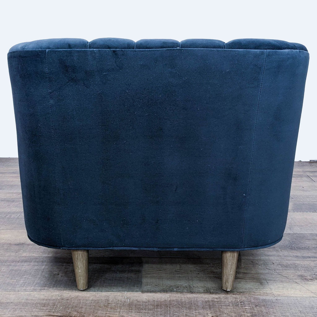 Four Hands Blue Velvet Lounge Chair
