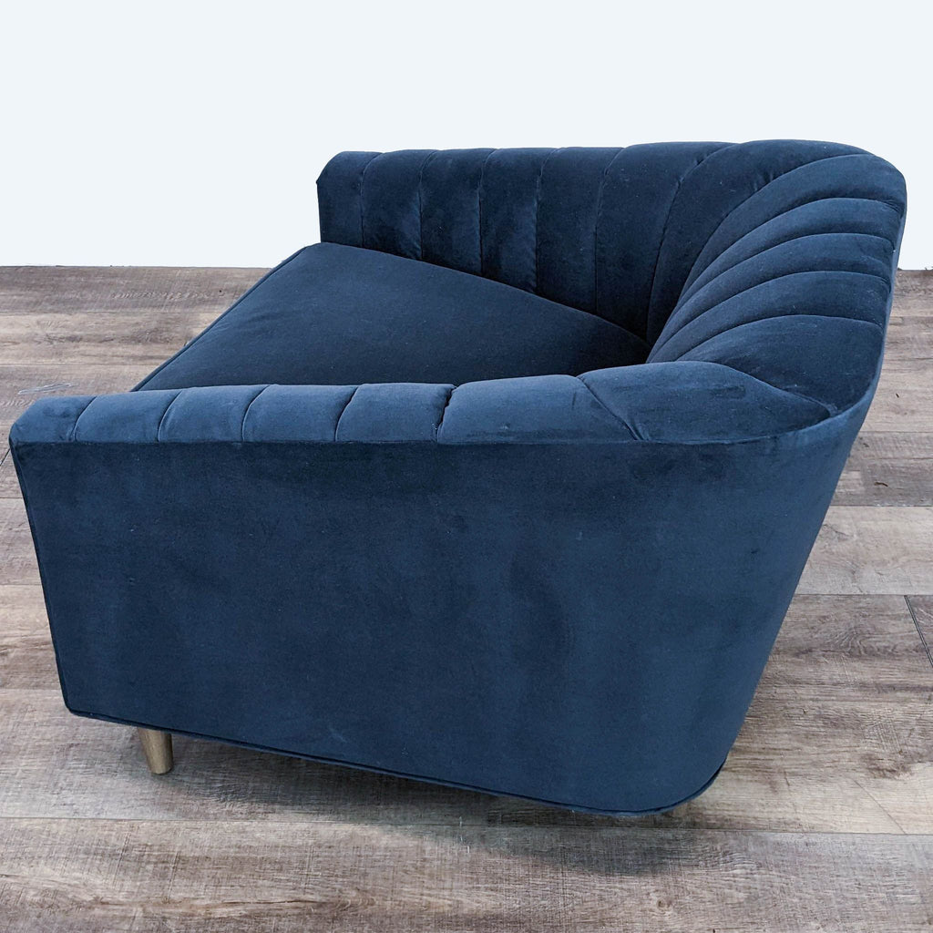 Four Hands Blue Velvet Lounge Chair