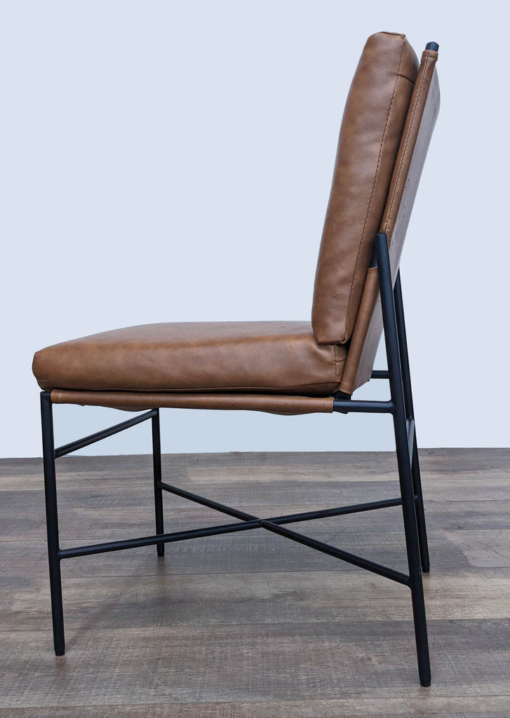 Faux Leather & Metal Dining Chair by Hearth & Hand with Magnolia