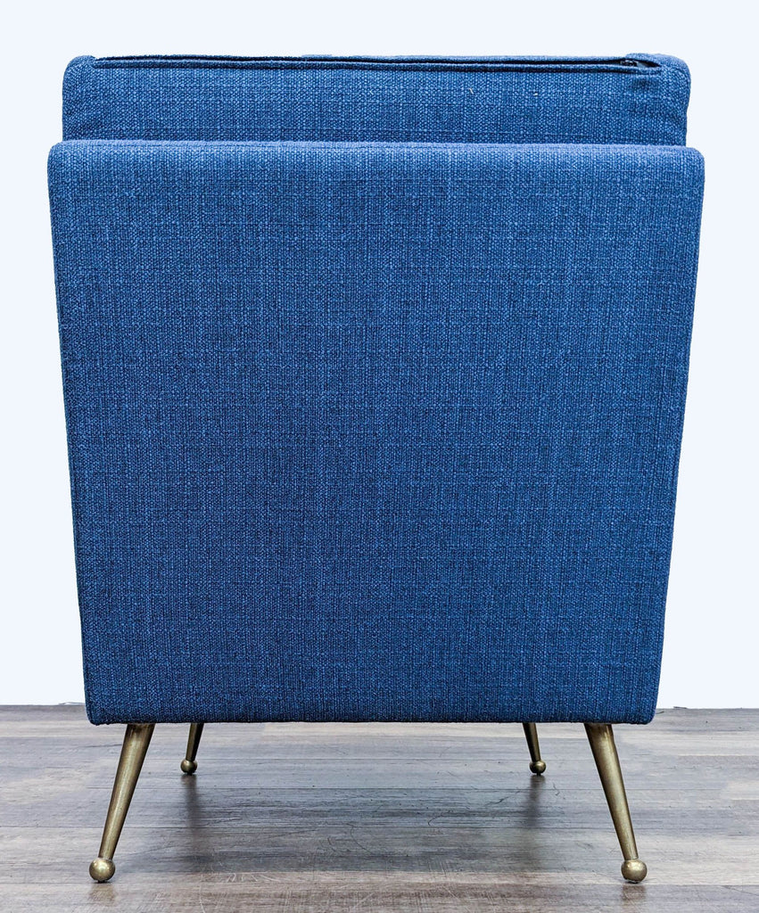 MXM Modern Slipper Chair in Navy Blue