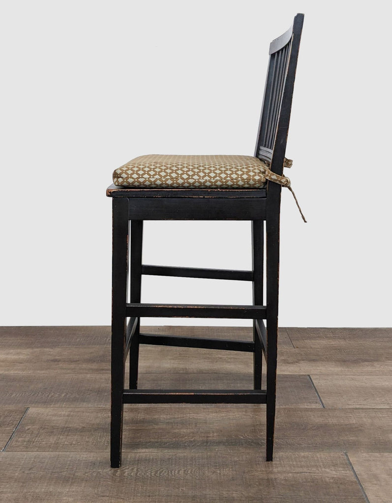 Crate And Barrel Contemporary Black Barstools