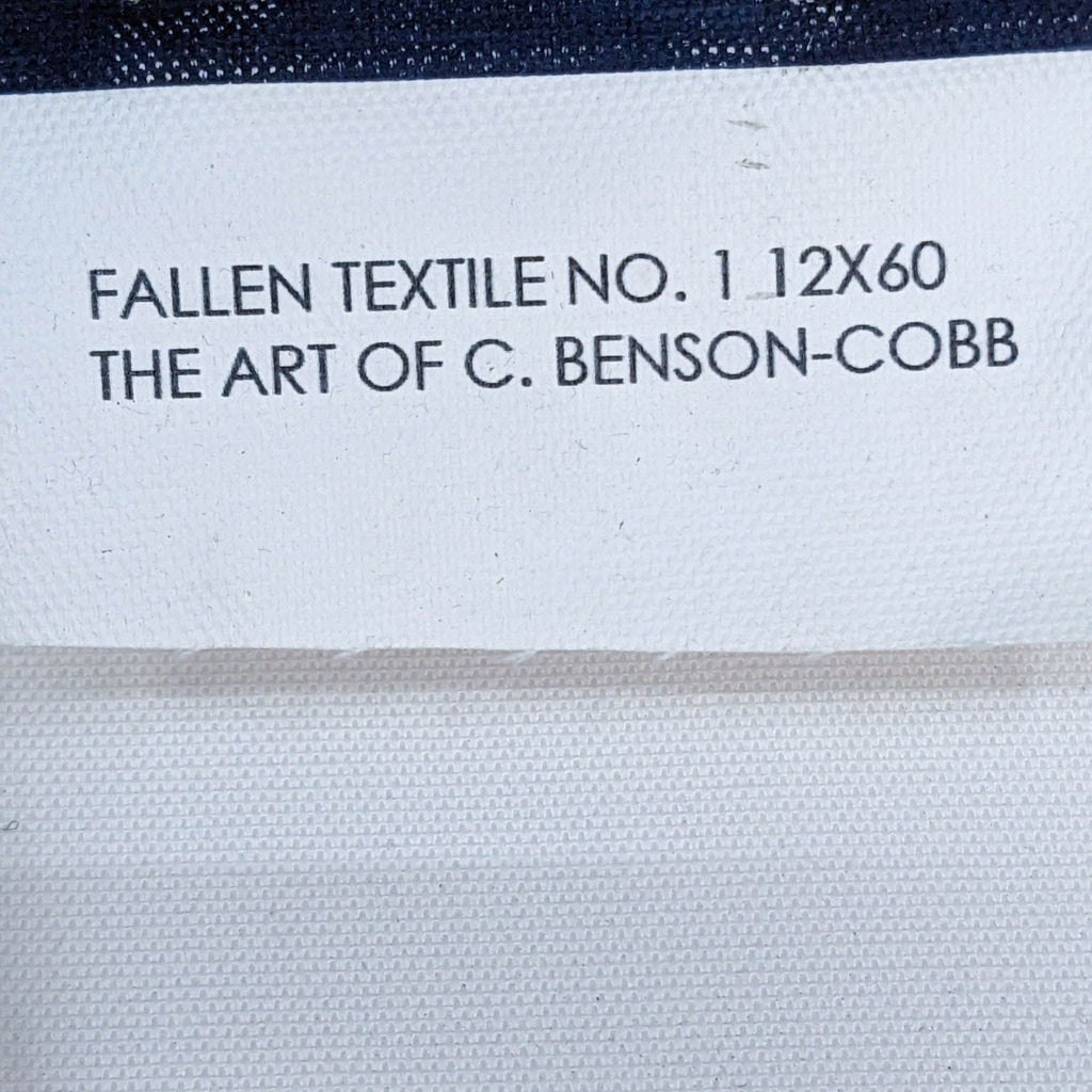 “Fallen Textile #1” on Canvas by C. Benson-Cobb
