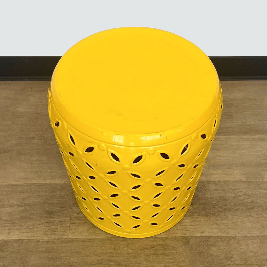 Pierced Metal Accent Table/Stool