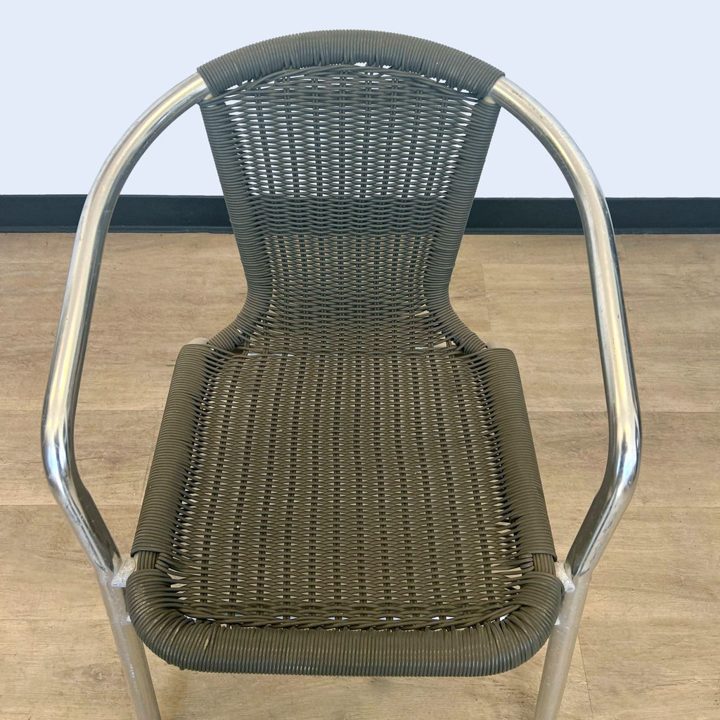 Aluminum and Rattan Indoor/Outdoor Chair