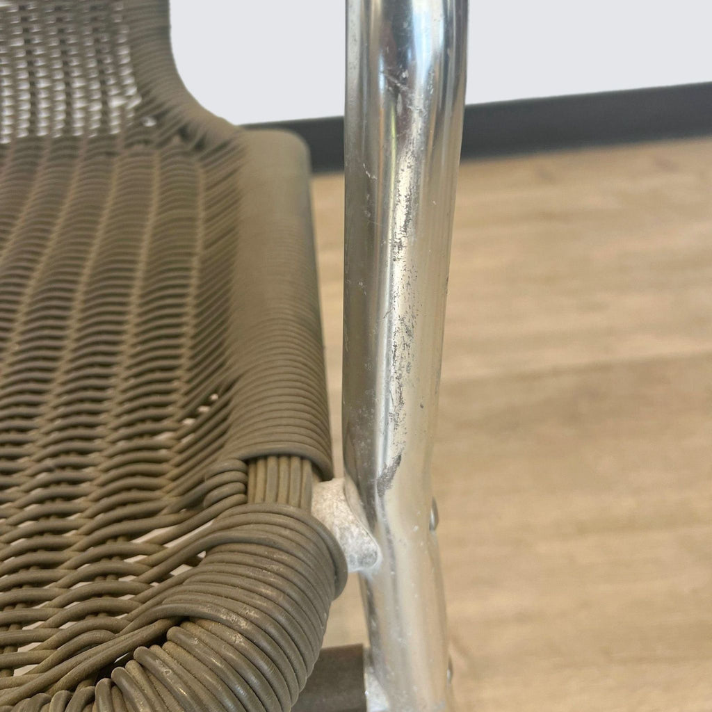 Aluminum and Rattan Indoor/Outdoor Chair