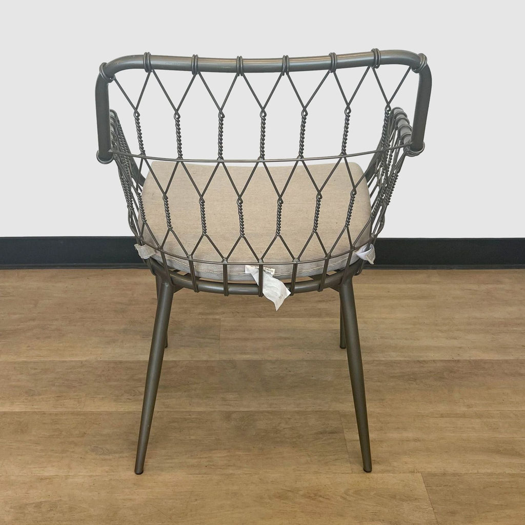 Modern Geometric Wire Dining Chair