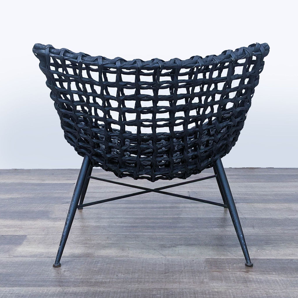 Black Wicker Sunroom Chairs (Set Of Two)