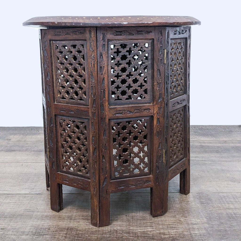Hand Carved Indian Side Table