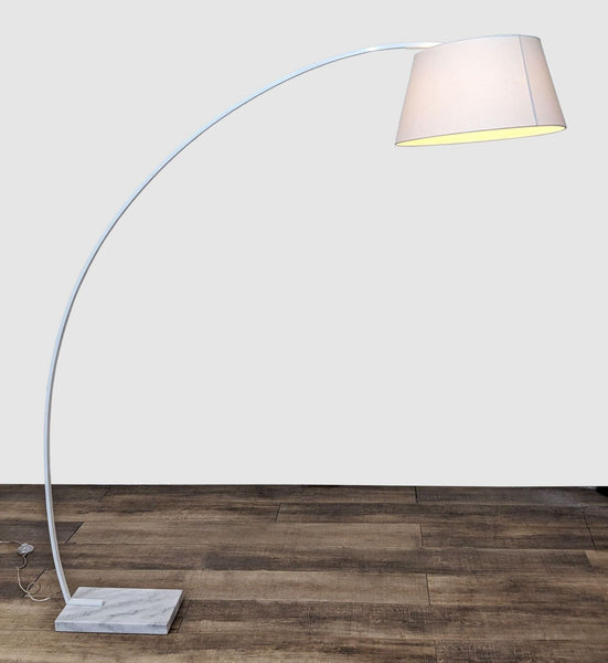 floor lamp with a white shade