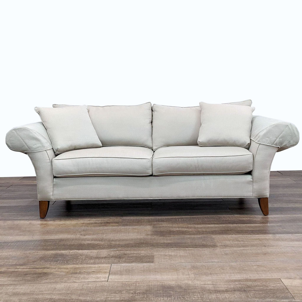 Ethan Allen Traditional Rolled Arm Sofa