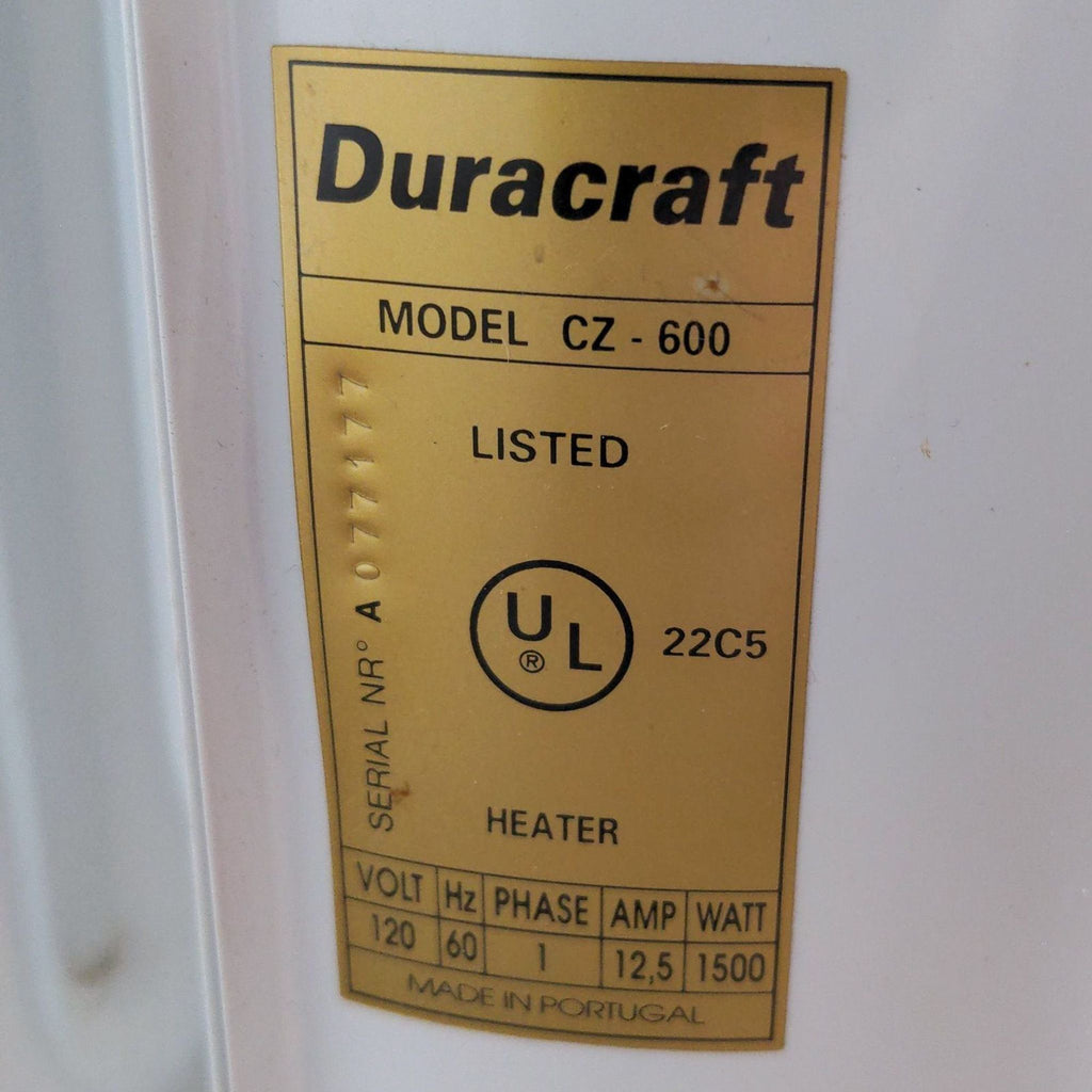 Duracraft Oil-Filled Radiator Heater – Efficient and Portable Warmth