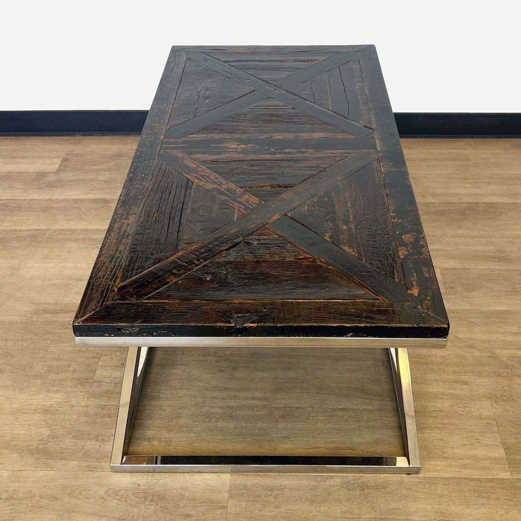 Recycled Wood Parquet Coffee Table