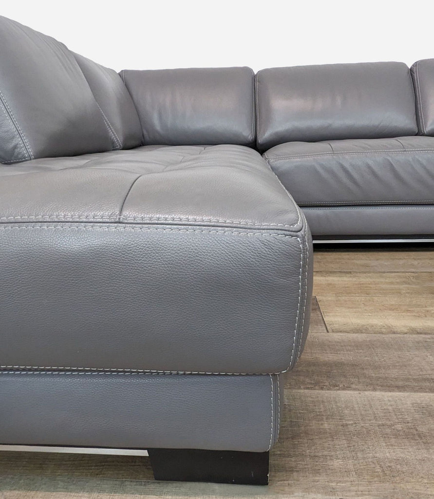 leather sofa in a modern style