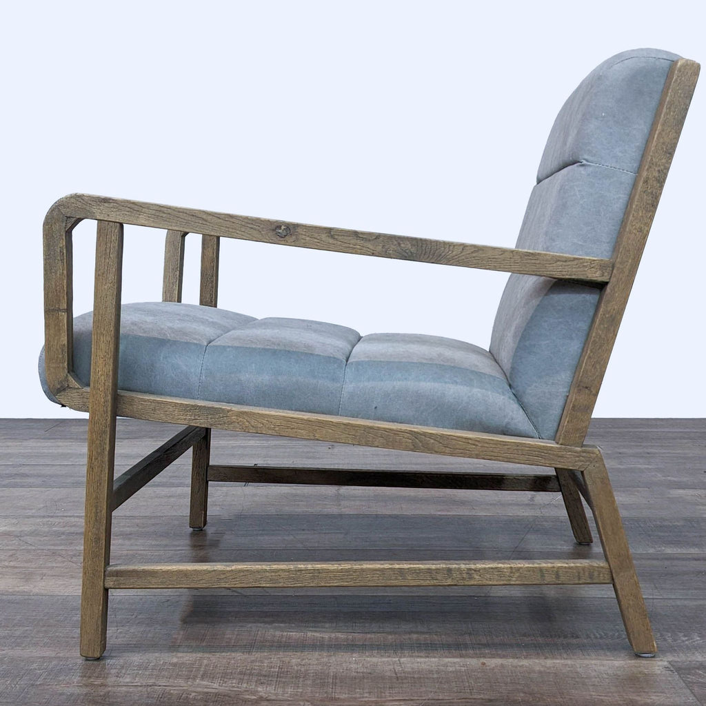 Modern Rustic Grey Lounge Chair