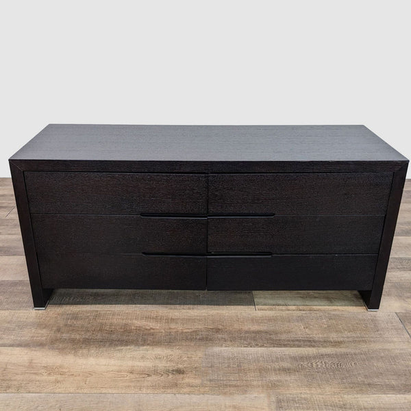the black dresser with drawers