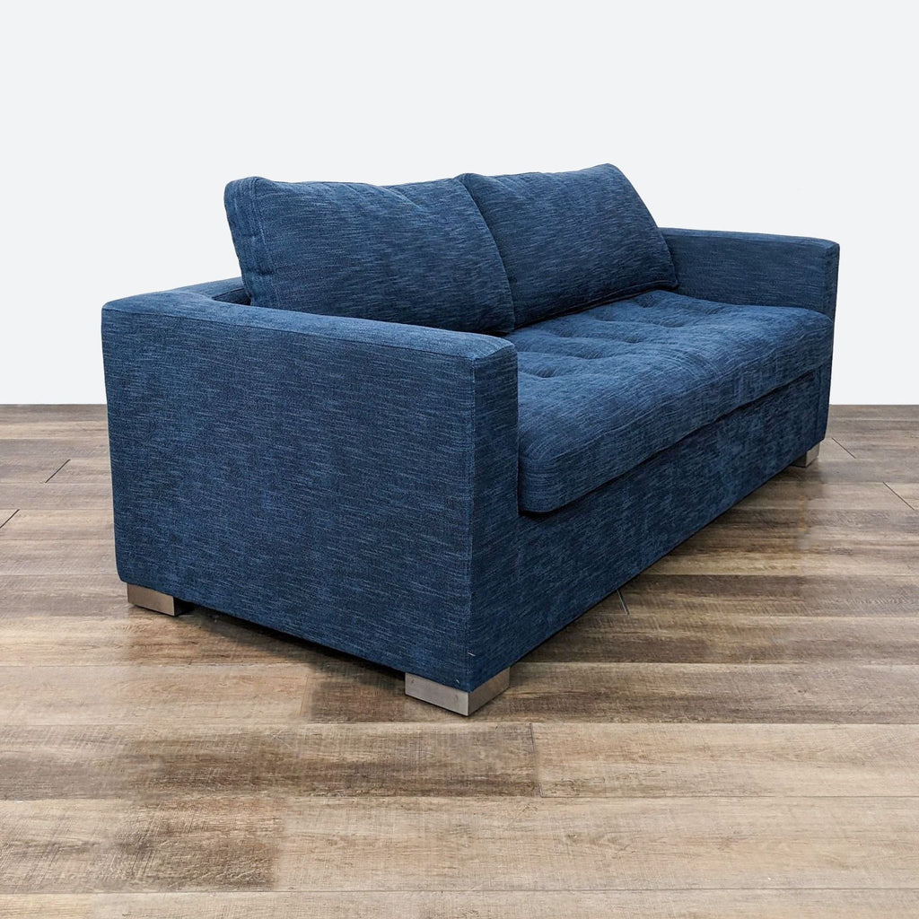 sofa and a half in blue