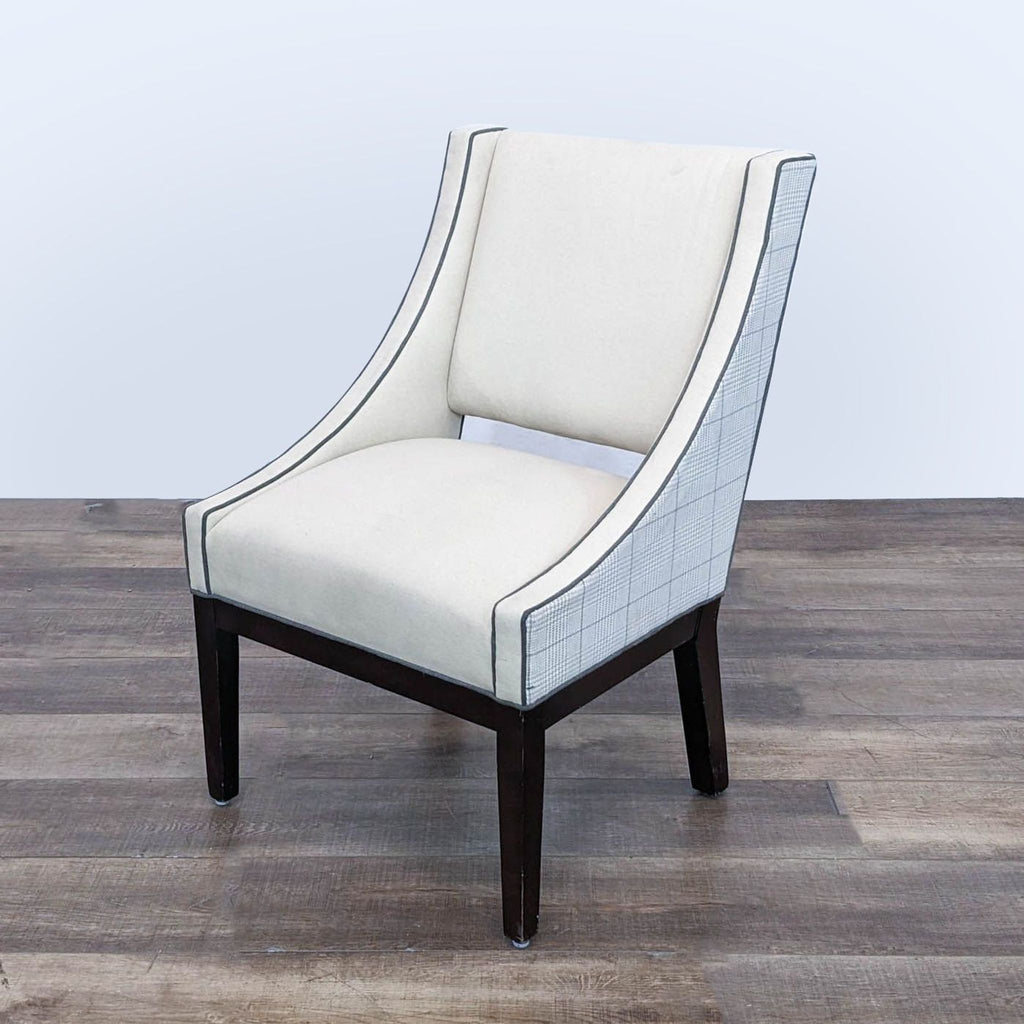 Contemporary Slope Arm Dining Chair