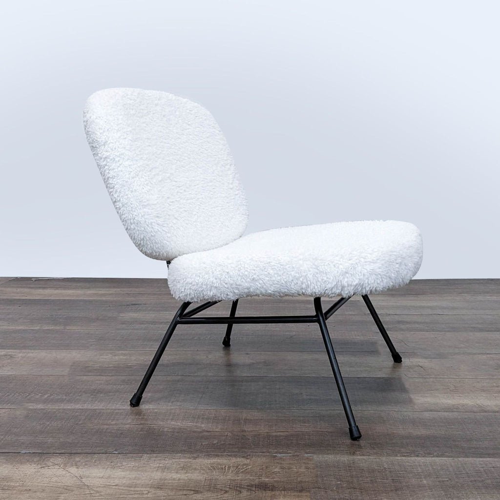 the chair is a modern take on the classic design.