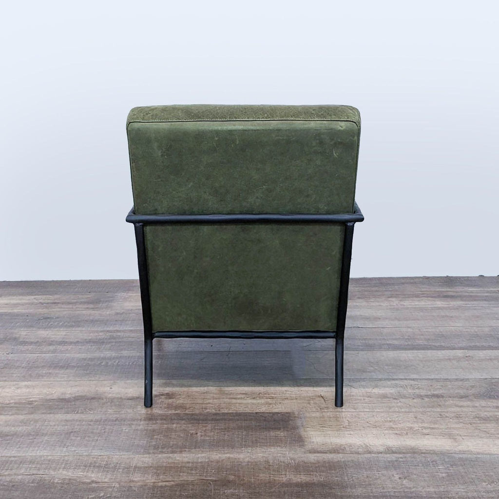 Crate & Barrel Pratt Leather Lounge Chair
