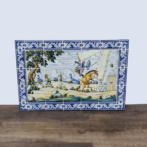 ceramic tile with a horse and a horse