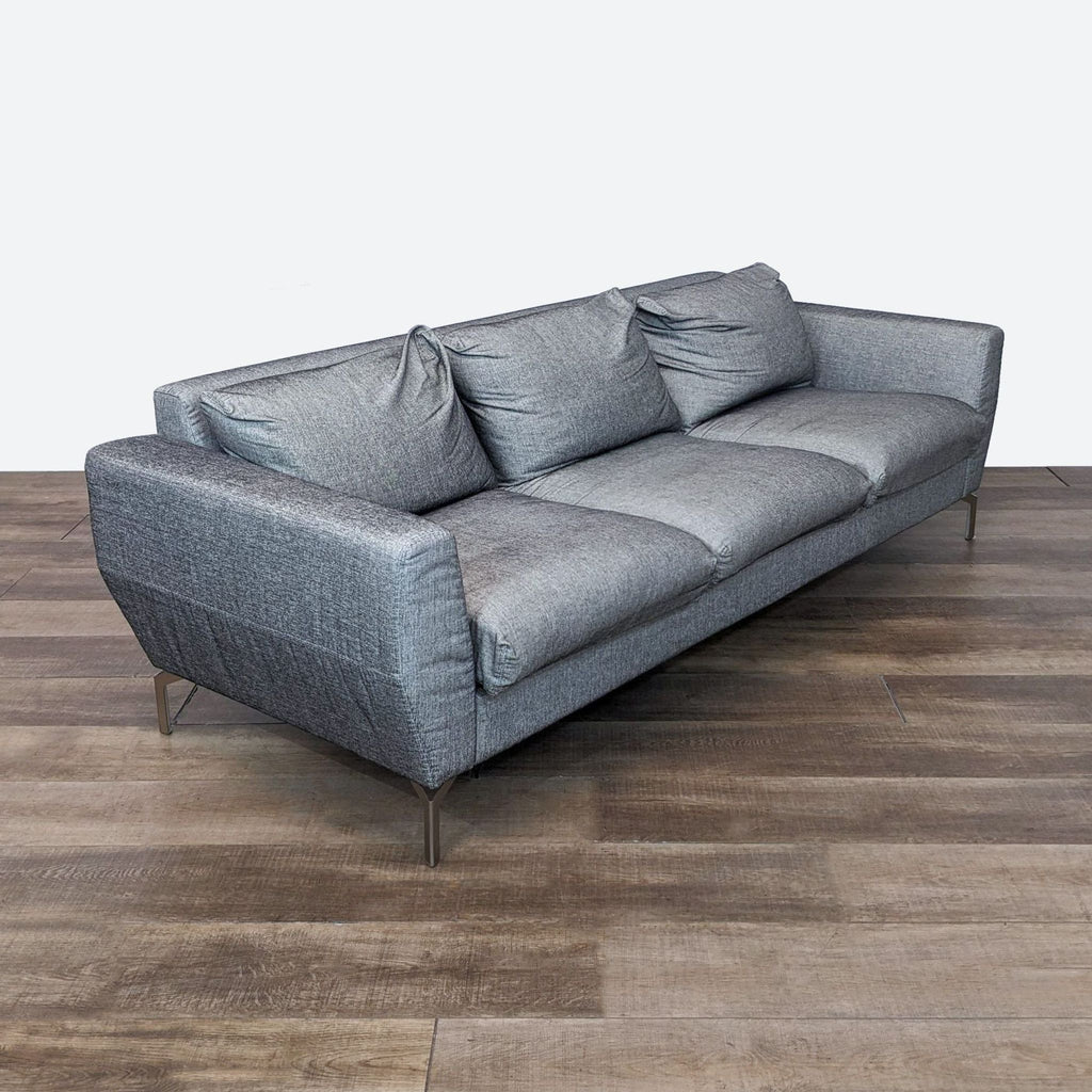 BoConcept 3-Seat Modern Grey Sofa