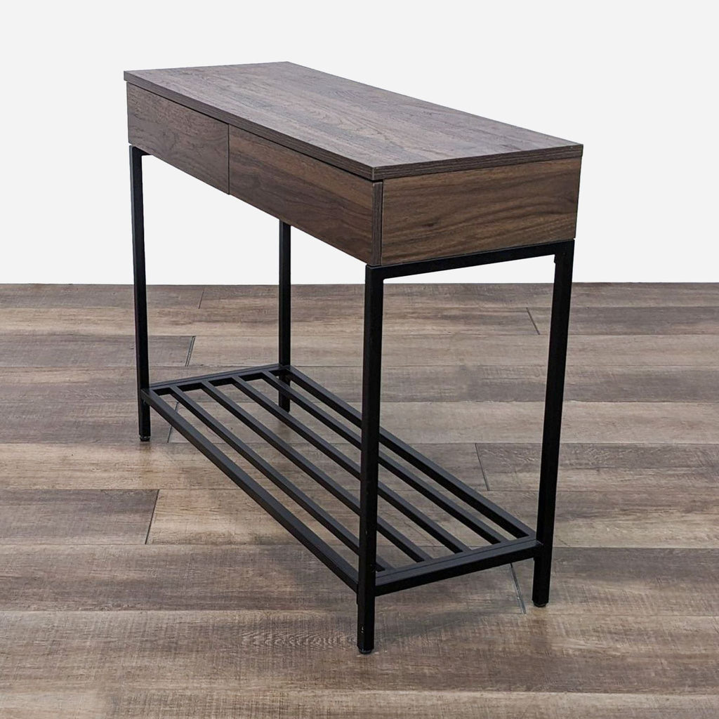 Two Drawer Console Table with Shelf