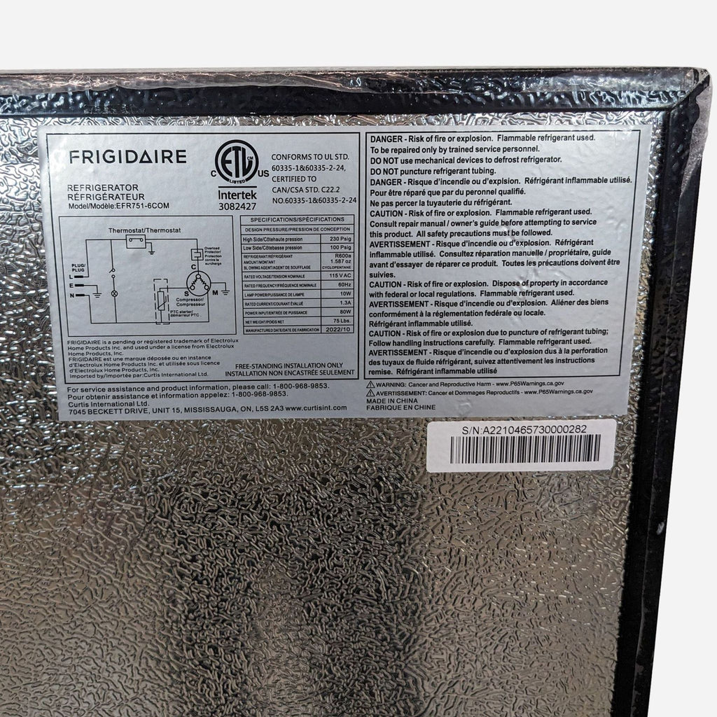 Frigidaire 2-Door Mini Refrigerator with Freezer - Energy Star Rated