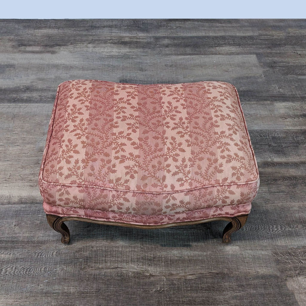 a 19th century french pink velvet ottoman
