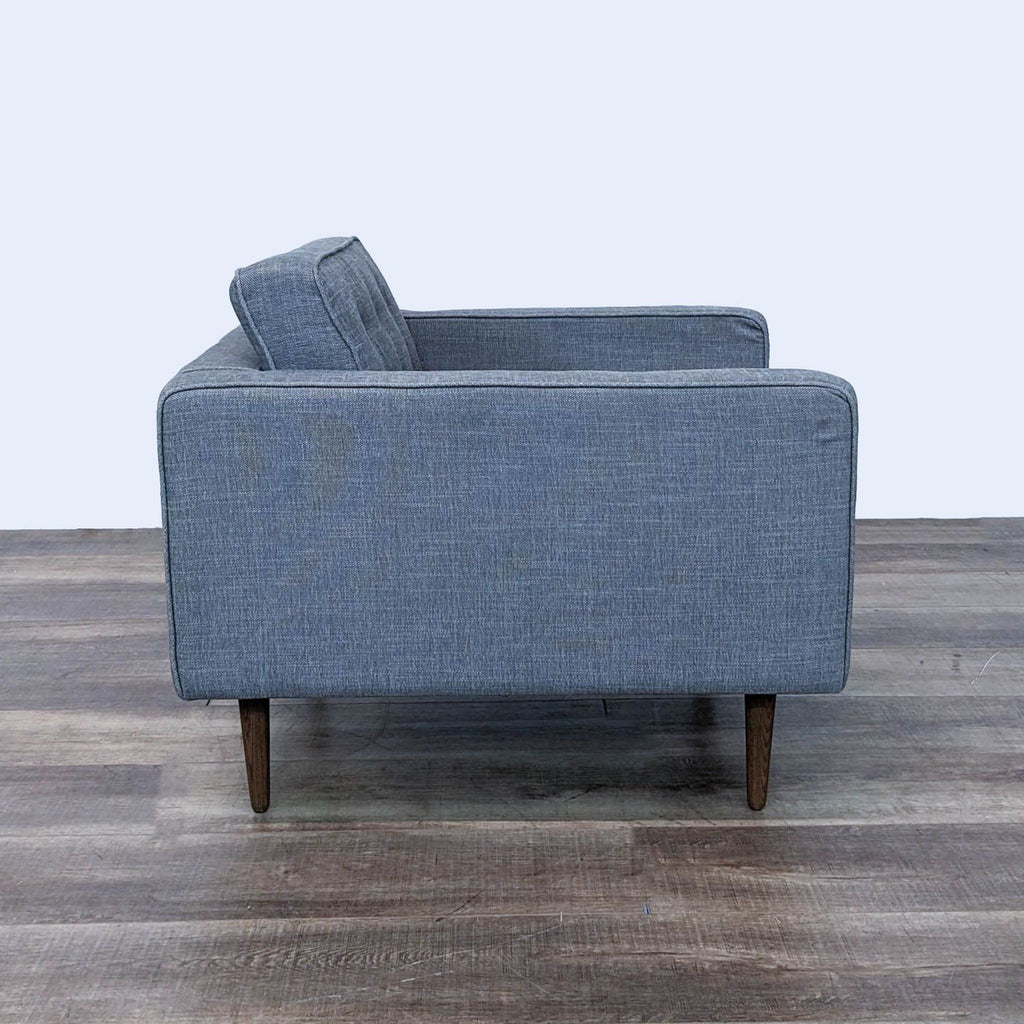 the [ unused0 ] sofa in blue linen
