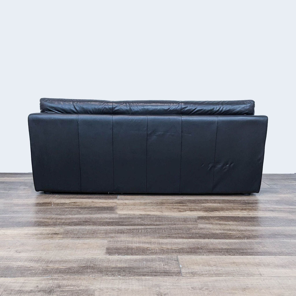 Black Leather 3-Seat Sofa made in Italy - Accepted Offer (17.87% discount)