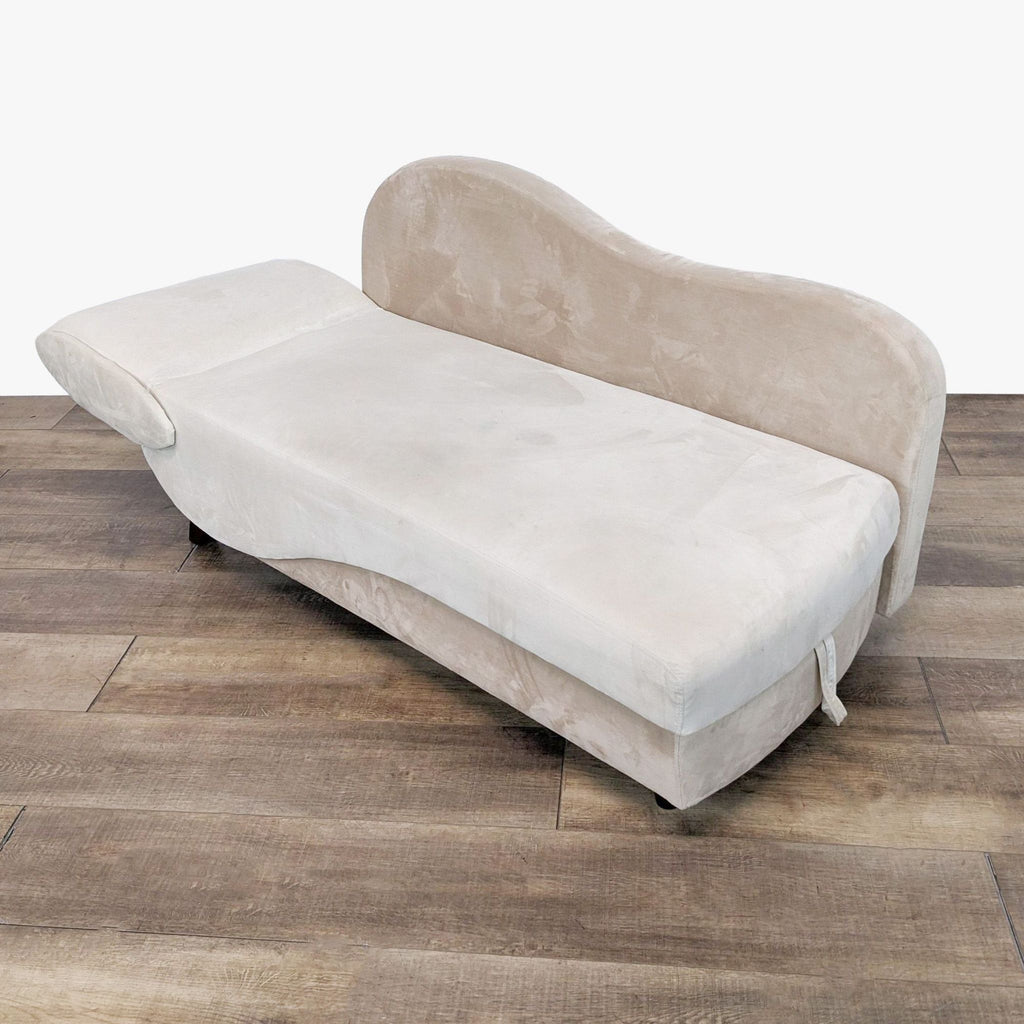 Contemporary Chaise Lounge with Storage