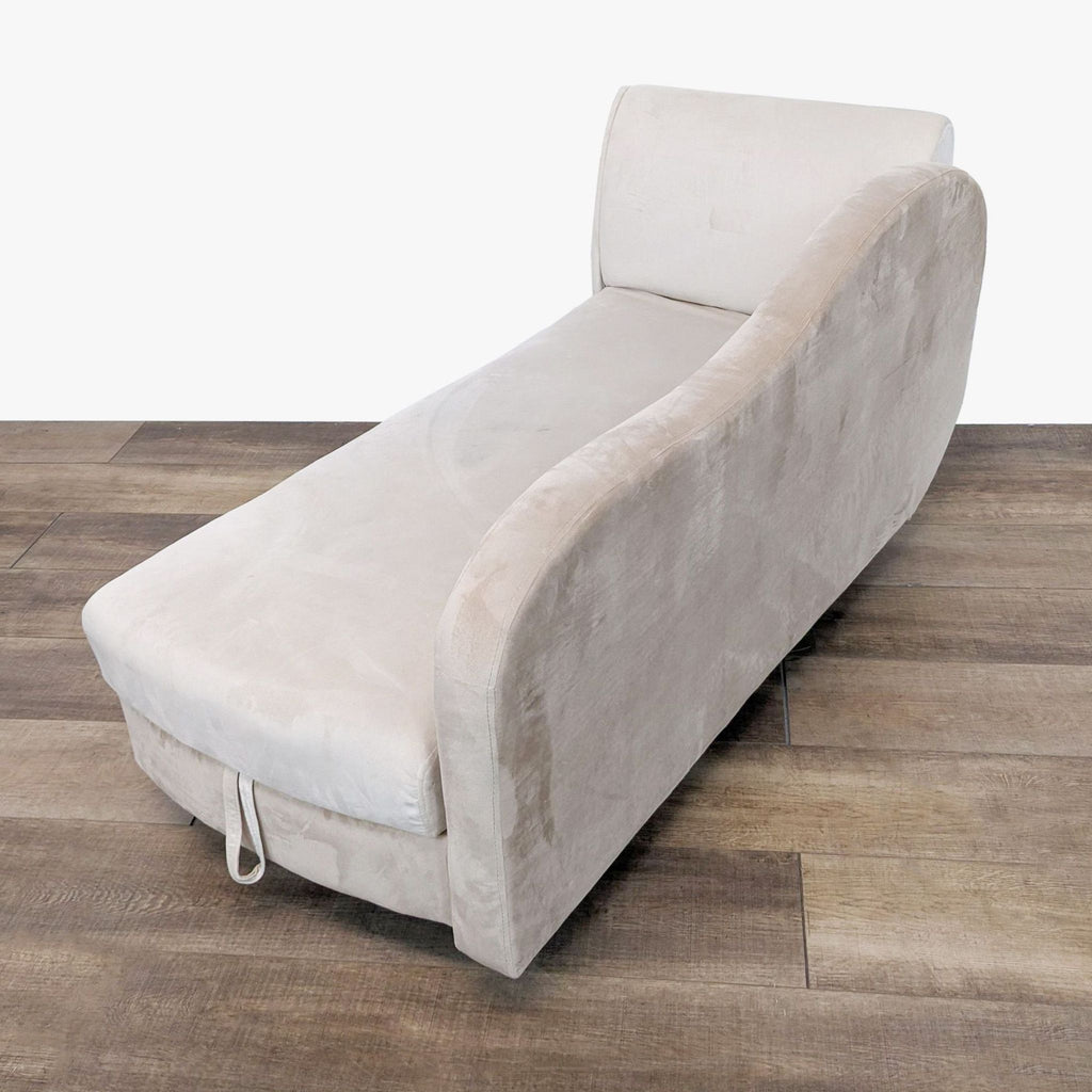Contemporary Chaise Lounge with Storage